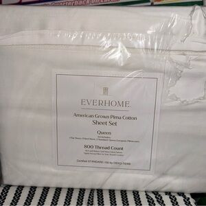 Pima Cotton 800 Thread Count White Queen Sheet Set